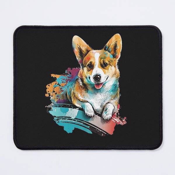 Item preview, JOLLY CORGIS IN BLUE GRAFFITI STREET ART designed and sold by CRAZY&ART.