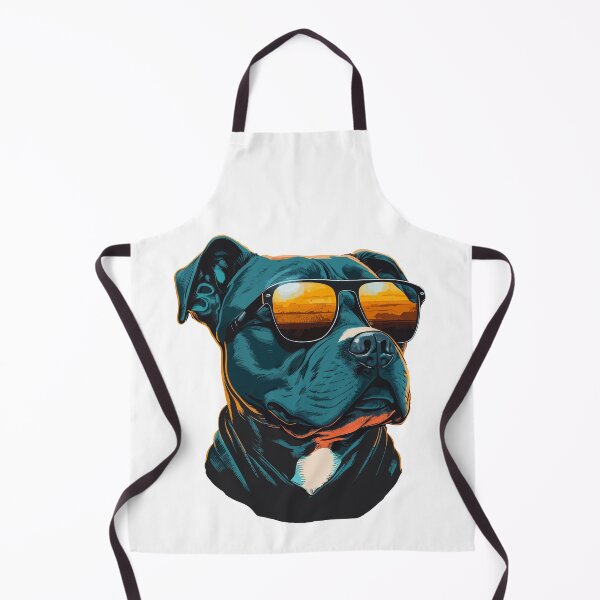 Item preview, Cool Staffy Wearing Sunglasses Watching the Sunset designed and sold by TheRebelThreads.