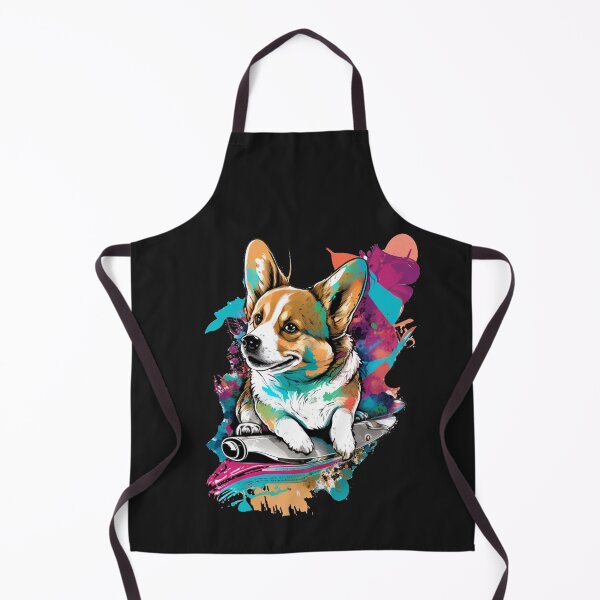 Item preview, JOLLY CORGIS IN BLUE GRAFFITI STREET ART designed and sold by CRAZY&ART.