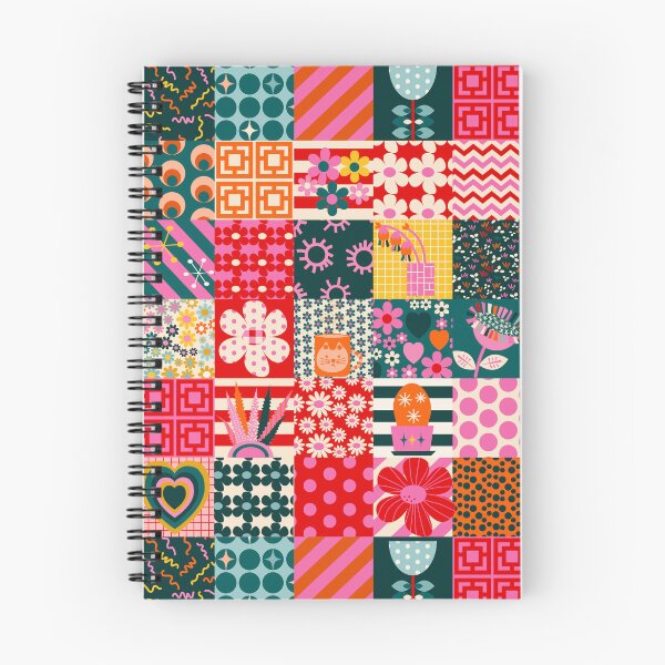 Item preview, Funky cottage core retro patchwork - cosy and warm  designed and sold by BlackDogArtists.