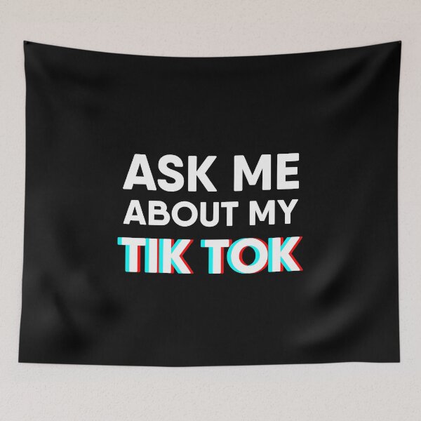 Item preview, Ask Me About My TIK TOK Channel Funny Tiktoker design designed and sold by RiciPaneto.