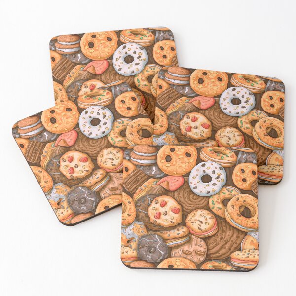 Item preview, My Grandmother's Cakes - Chocolate Cookies Vintage Food Pattern designed and sold by SecretDicer.
