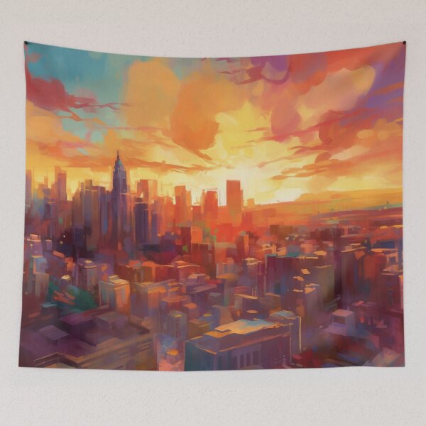 Item preview, Glowing Metropolis designed and sold by OdysseyArtworks.