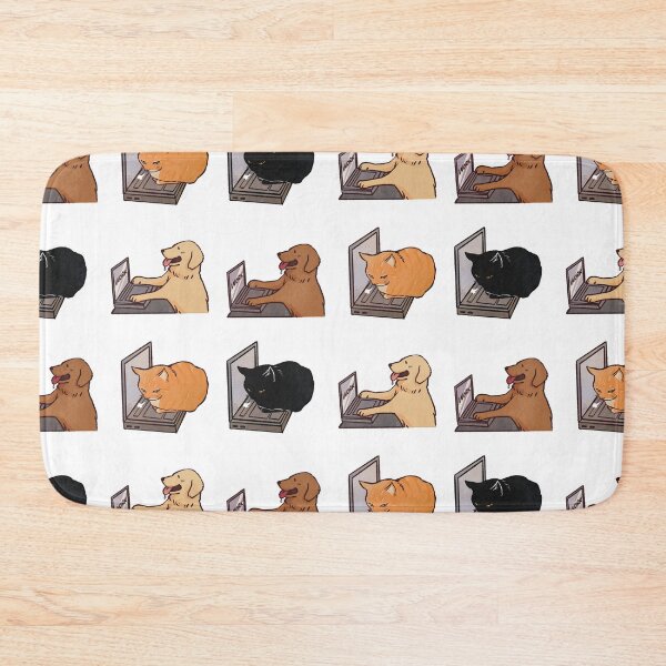 Item preview, Cats and Retriever Laptop Sticker Collections | Cute Funny cats and dog designed and sold by Golden Turtle Studio.