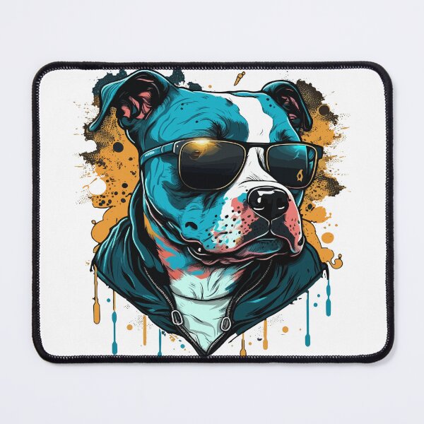 Item preview, Cool Staffy Wearing Sunglasses and Hoodie designed and sold by TheRebelThreads.