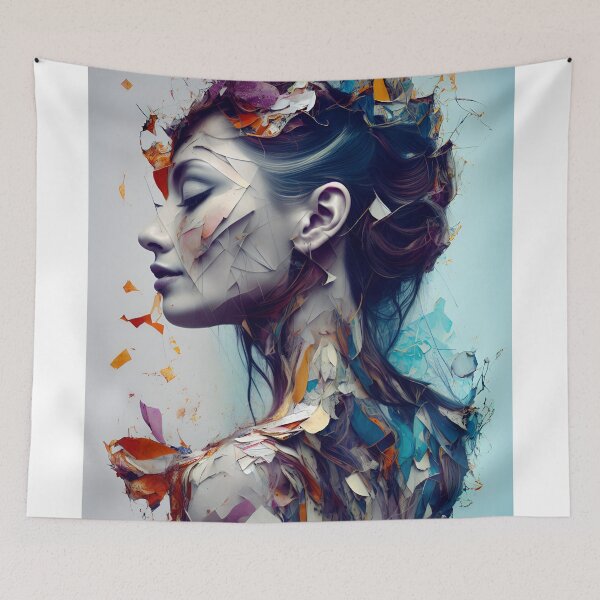 Item preview, Beautiful dreaming girl  deconstruct designed and sold by PhotoArtMC.
