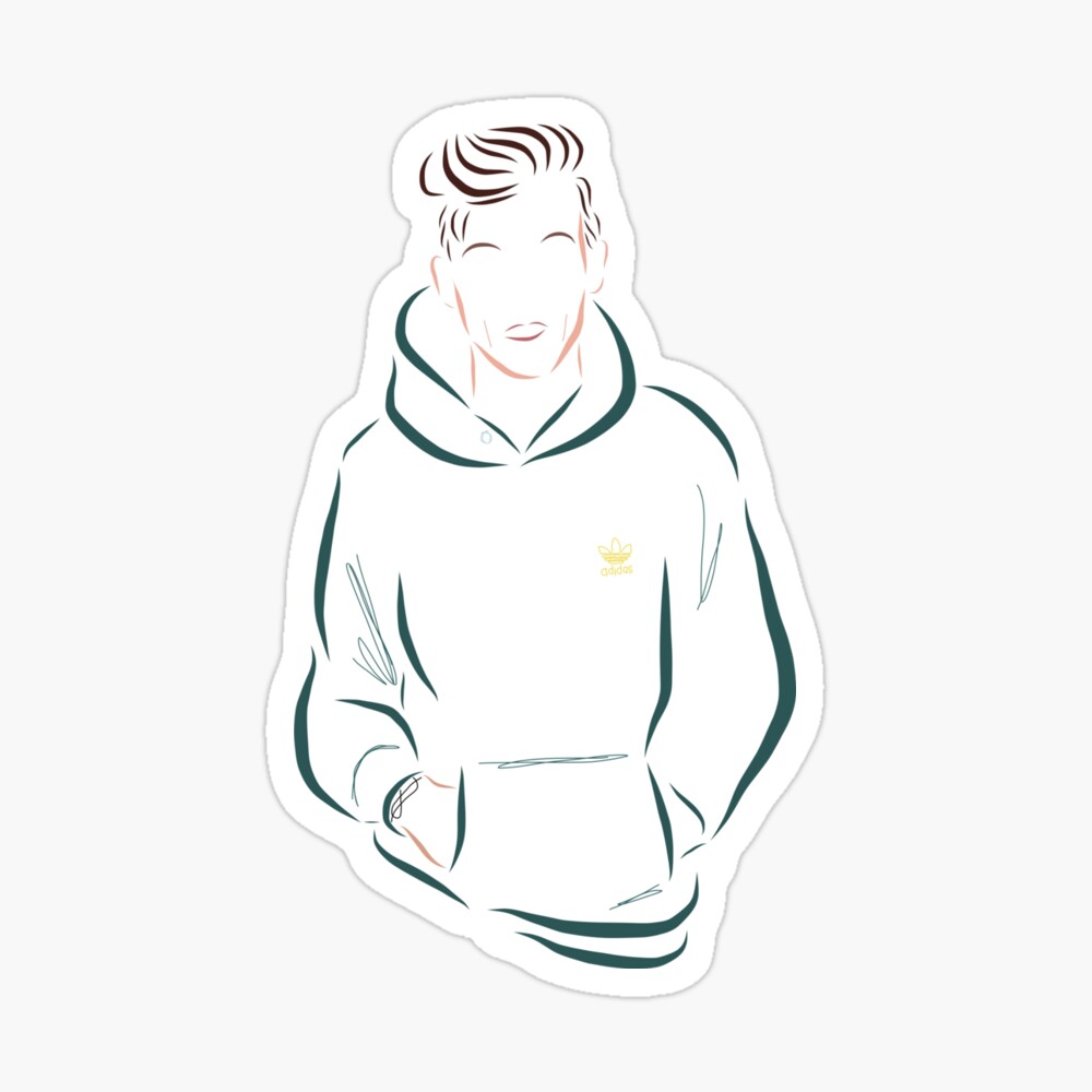 Louis Tomlinson Green Adidas Hoodie Greeting Card for Sale by mtsai805