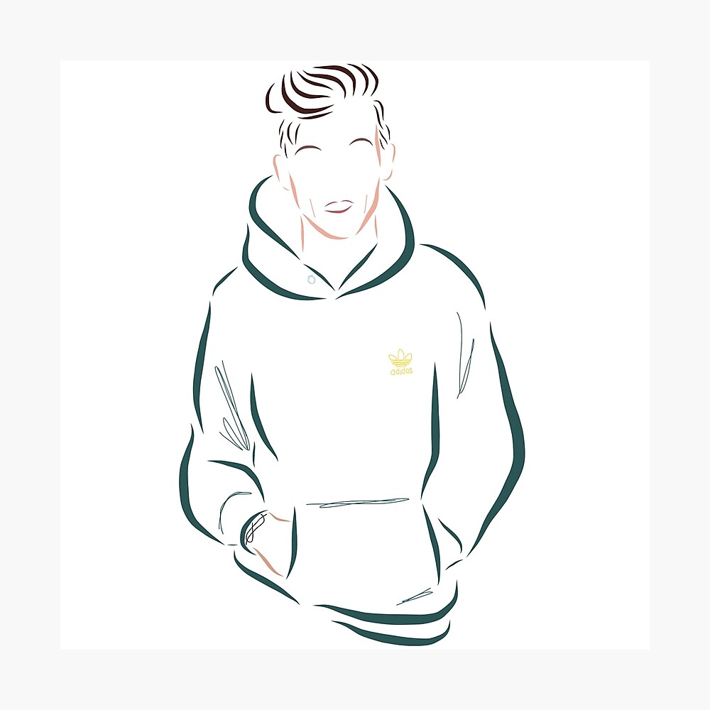 Green Adidas Hoodie // Louis Tomlinson | Postcard