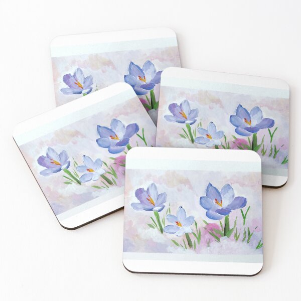 Item preview, Crocus blooming in snow designed and sold by LilouDraws.