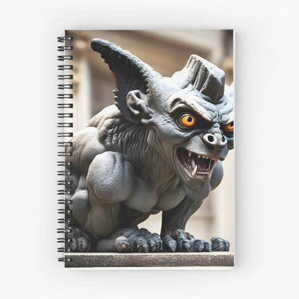 Item preview, Gargoyle with glowing eyes on a building ledge designed and sold by magikman65.