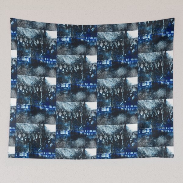 Item preview, Blue Dusk - Abstract Expressionism designed and sold by SarahRussellArt.