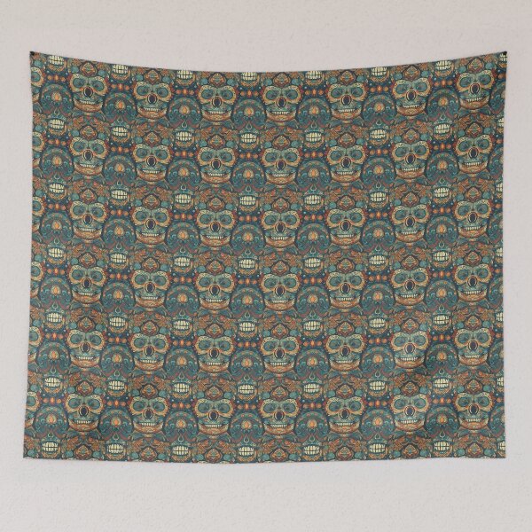 Item preview, Festive Mexican Skull Madness designed and sold by PlantyOfTShirts.