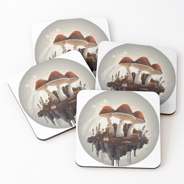 Item preview, Ambient mushrooms growing on a rock 3d designed and sold by ArtificialFungi.