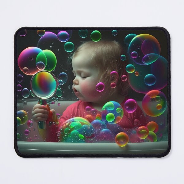 Item preview, Bubbles of Joy - Adorable Baby Bathed in Colorful Bliss designed and sold by lezario.