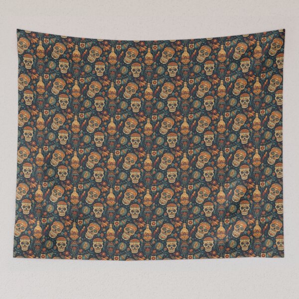Item preview, Festive Mexican Skull & tequila Madness designed and sold by PlantyOfTShirts.