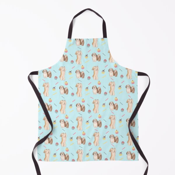 Item preview, Lhasa Apso and Cupcakes - Blue designed and sold by Kittys-Art.