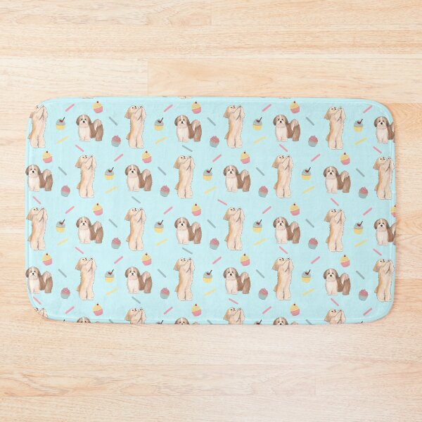 Item preview, Lhasa Apso and Cupcakes - Blue designed and sold by Kittys-Art.