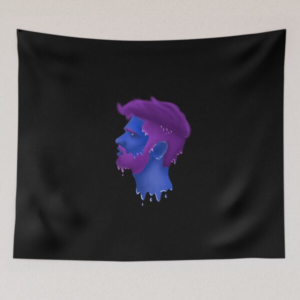 Item preview, Stuck man purple blue designed and sold by Elly-Design.