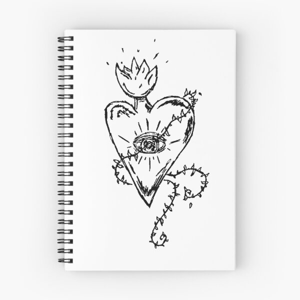 Item preview, Florence Welch Useless Magic Sacred Heart Art Doodle designed and sold by incloudines.
