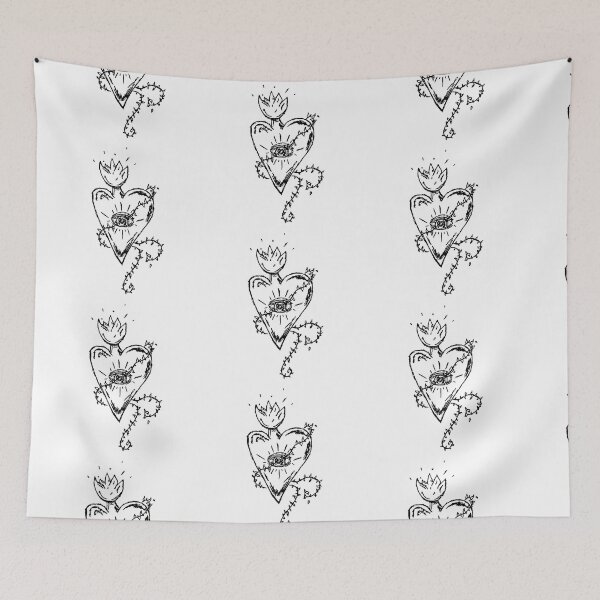 Item preview, Florence Welch Useless Magic Sacred Heart Art Doodle designed and sold by incloudines.