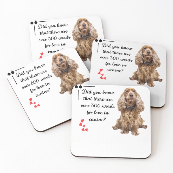 Item preview, Canine (Doggy) Love Language Cocker Spaniel designed and sold by FuddalanDesigns.