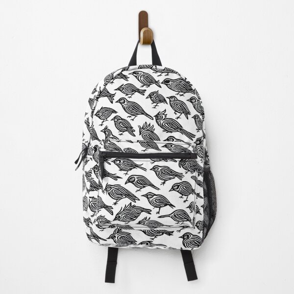 Item preview, Black and White Birds Pattern designed and sold by candlewithhare.