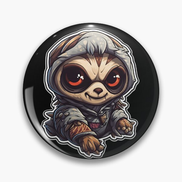 Artikelvorschau, Cute Sloth, dein neuer finsterer kawaii Faultierfreund! entworfen und verkauft von CragGrimVisions.