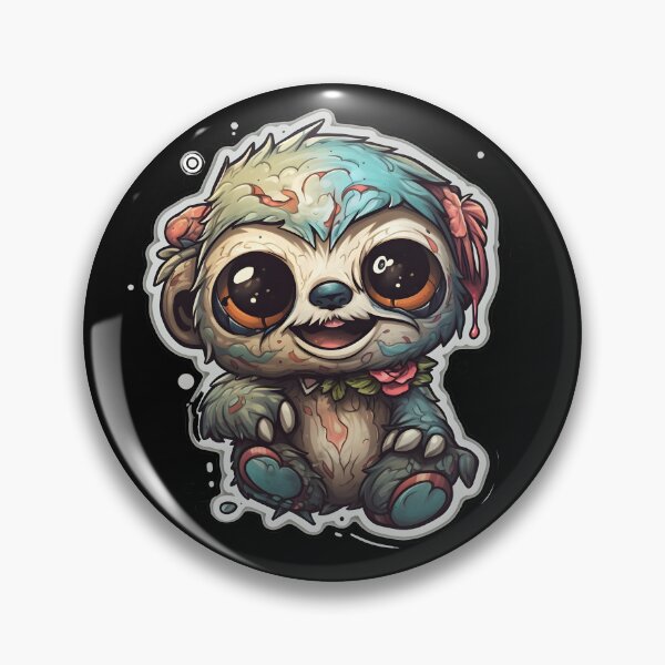 Artikelvorschau, Cute Sloth, dein neuer finsterer kawaii Faultierfreund! entworfen und verkauft von CragGrimVisions.