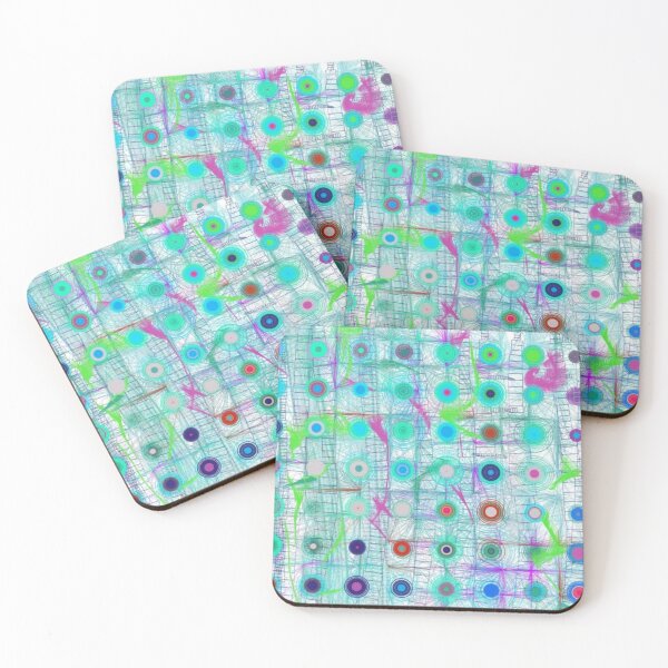 Item preview, Atomic Orbital Pattern (wht/teal/magenta) designed and sold by CMooreWorx.