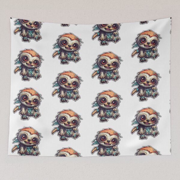 Artikelvorschau, Cute Sloth, dein neuer finsterer kawaii Faultierfreund! entworfen und verkauft von CragGrimVisions.