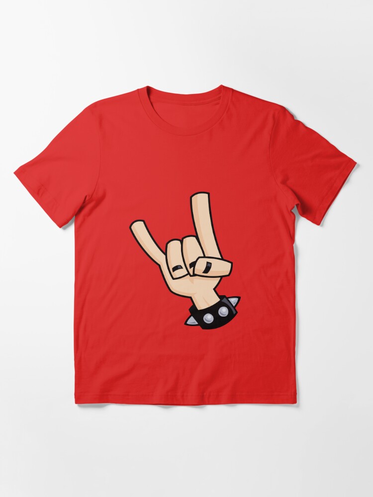 devil horns t shirt