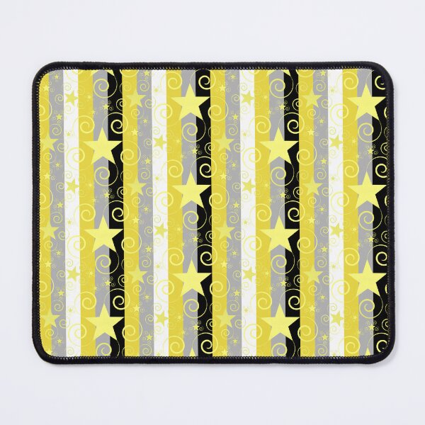 Item preview, Artticarlo Stars with Swirls Honeybee Multicolor Vertical Stripes Half-drop Repeat 5748 designed and sold by Art in My Loft.