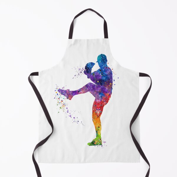 Item preview, Boy Baseball Pitcher Watercolor Softball Gift designed and sold by LotusGifts.
