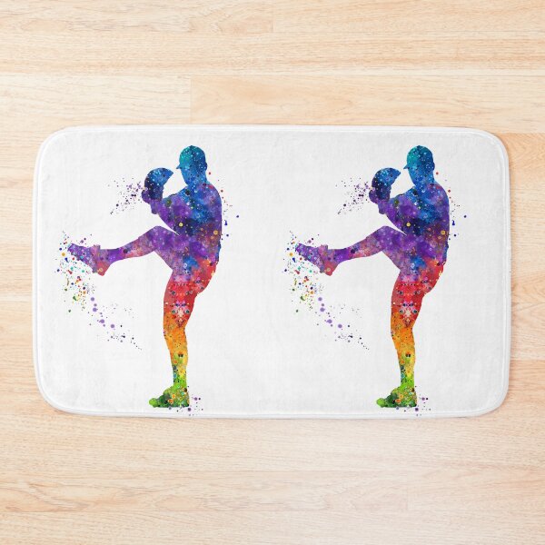 Item preview, Boy Baseball Pitcher Watercolor Softball Gift designed and sold by LotusGifts.