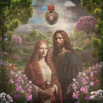 Artwork thumbnail, Miriam of Magdala & Yeshua by Tau Tia L Douglass