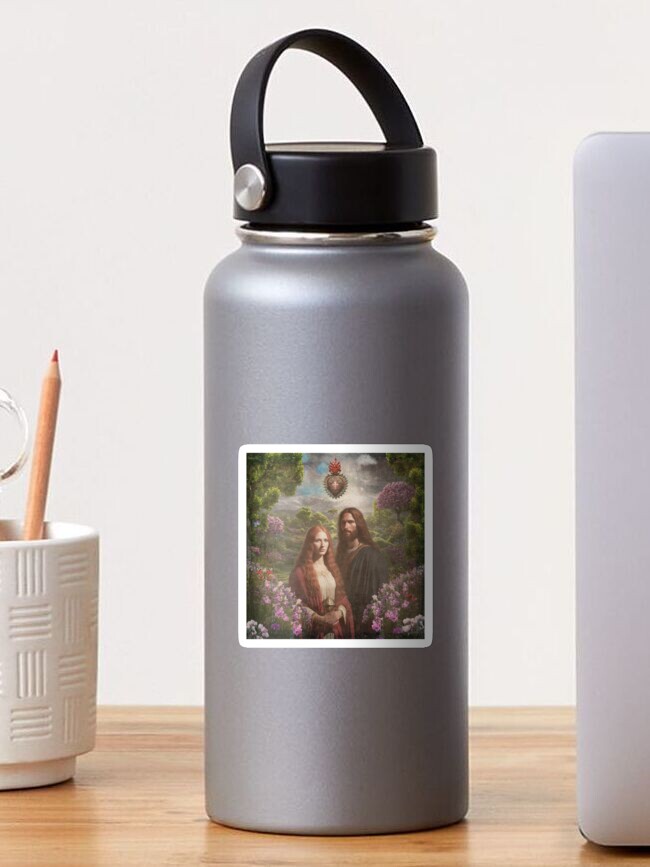 Thumbnail 1 of 3, Sticker, Miriam of Magdala & Yeshua designed and sold by PurplePeacock.