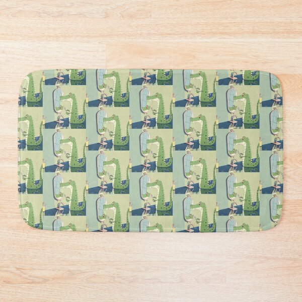 Item preview, Mirror-looking cartoon crocodile. designed and sold by SMALL BEAR ART.