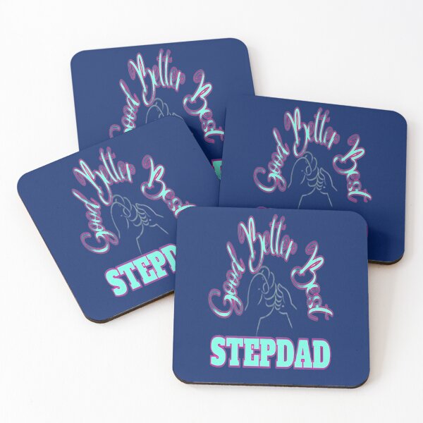 Item preview, Good Better Best Stepdad 2, Best Buddy Dad, Best Mentor Dad, Super Stepdad Fathers Day designed and sold by Adri Barnard.