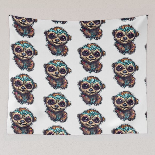 Artikelvorschau, Cute Sloth, dein neuer finsterer kawaii Faultierfreund! entworfen und verkauft von CragGrimVisions.