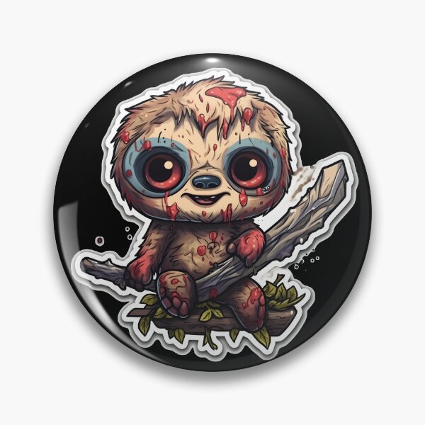 Artikelvorschau, Cute Sloth, dein neuer finsterer kawaii Faultierfreund! entworfen und verkauft von CragGrimVisions.