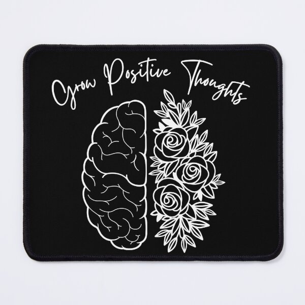 Item preview, Grow Positive Thoughts Outline Roses Floral Positive Phrase  designed and sold by Mimielitas-Shop.