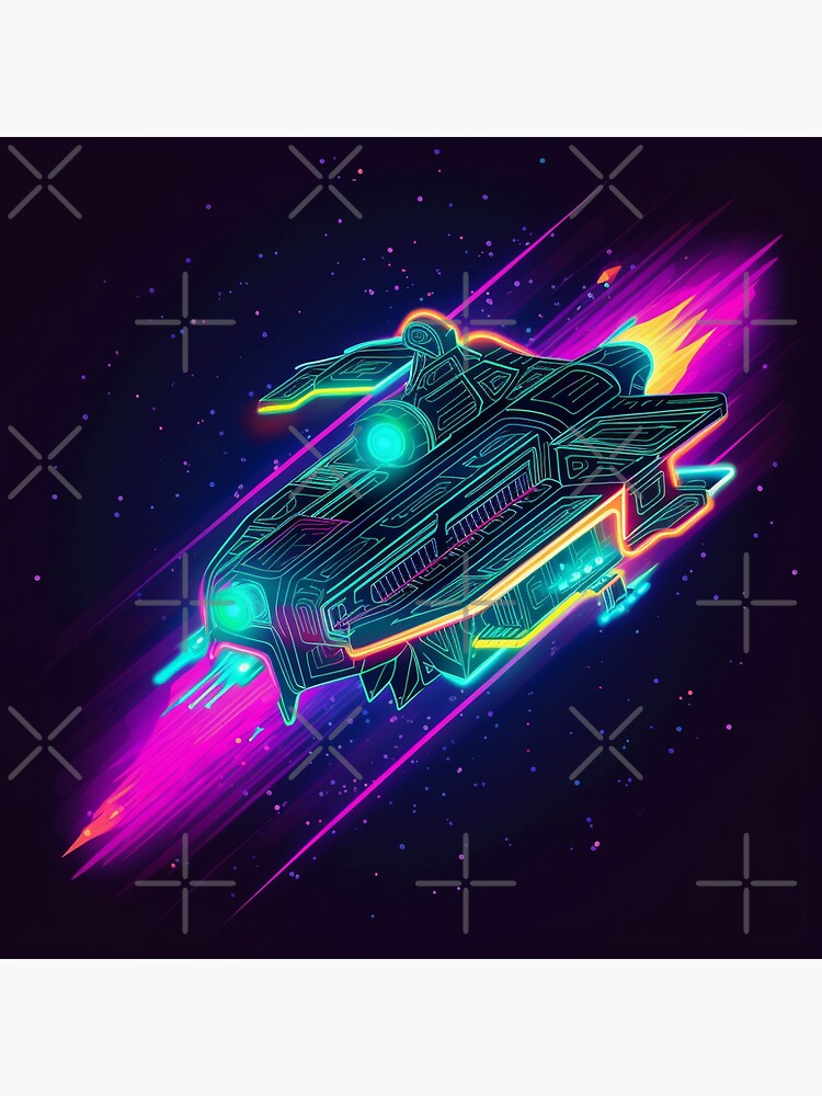 Neon Rocketship