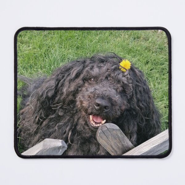Item preview, Flower Cute Hungarian Puli Dog designed and sold by Nicole-sShop.