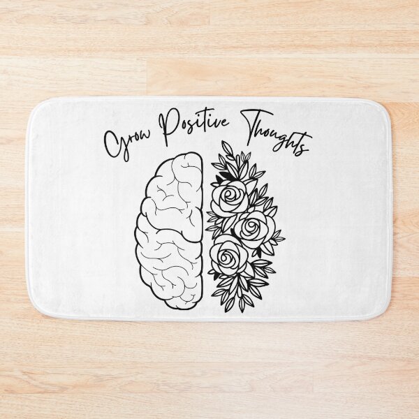 Item preview, Grow Positive Thoughts Outline Roses Floral Positive Phrase  designed and sold by Mimielitas-Shop.