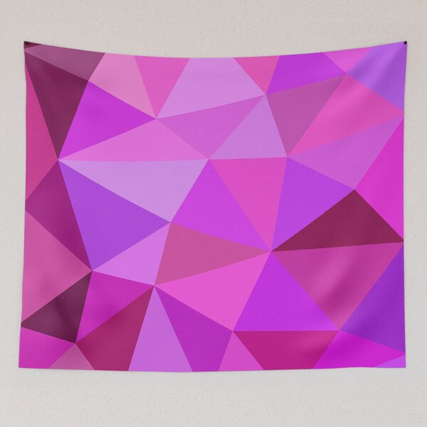 Item preview, Low Poly Pattern - Pink designed and sold by lurchmerch.