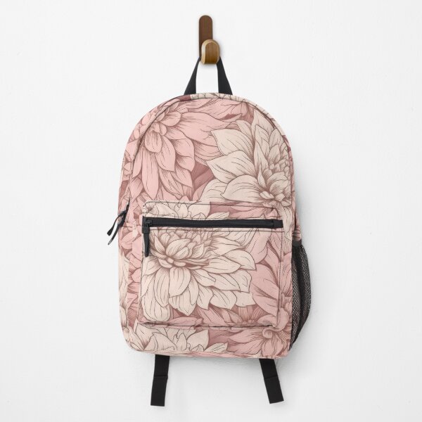 Item preview, Dahlia Flower Pattern in Soft Pinks designed and sold by kansaikate.