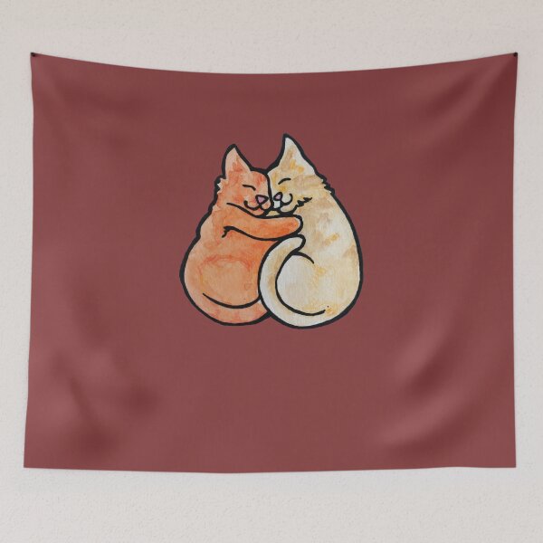 Item preview, Cute Cat Hugs designed and sold by FrictionMaxxing.