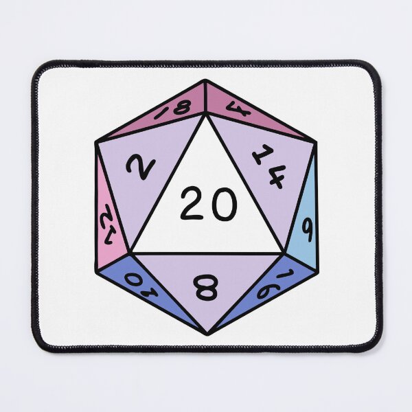 Item preview, Bigender Nat20 - Natural 20 - Critical Success - D&D Novelty designed and sold by CC's Designs.