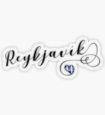 Reykjavík, Reykjavik Heart, Reykjavik Flag Transparent Sticker