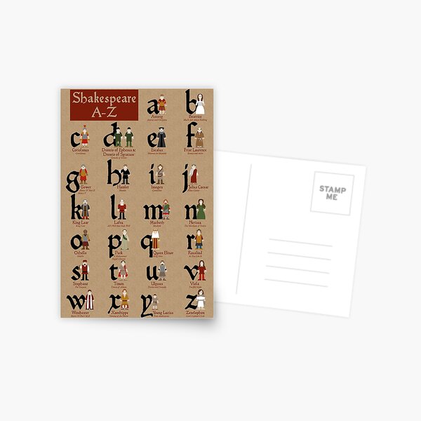 Alfabeto de Shakespeare Postal